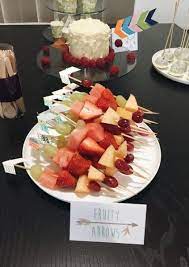 Baby Shower Food Ideas For Boys Fruit Cups 65 Ideas Baby Shower Baby Shower Woodland Arrow Baby Shower