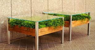 The Living Table A Coffee Table With A Planter Designed By Habitat Horticulture Also Http Design Milk Com Th Living Table Coffee Table Design Plant Table