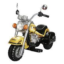 Merske Harley Chopper Style Motorcycle Battery Powered Riding Toy Yellow Battery Powered Riding Toys At Hayn Kids Motorcycle Riding Motorcycle Ride On Toys
