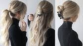 Follow these steps to recreate this hairstyle: Three 3 Minute Easy Hairstyles 2019 Hair Trends Youtube