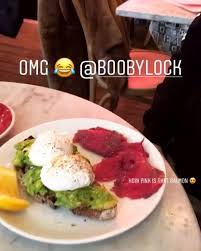 Video Posted By Boobylock On The 28th February Captioned Inhale Eggshale Courtesy Of Augusta Woods Insta Story Hence All The Brunch Food Eggs Benedict