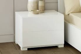 Aro modern stylish white tv stand rectangle tv stand tv console with drawers & doors media console for tvs up to 78. Roma Modern White Lacquer 2 Drawer Nightstand