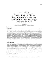 Check spelling or type a new query. Pdf Green Supply Chain Management Practices And Digital Technology