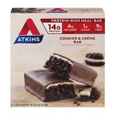 Atkins Cookies N Creme Bar 1 8oz 5 Pack Meal Replacement Loghomeplans Bars Recipes Nutrition Bars Atkins Recipes