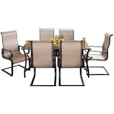 Dining set (84 x 42 dining table and 6 dining chairs) with sunbrella® cushions, created for macy's. Ravinia 7 Piece Patio Dining Set Gl2s 40086 7d Afw Com