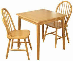 Matching a table to the right type of chairs is a fun challenge. Honeymoon Light Oak Square Dining Table And 2 Spindle Back Chairs Cfs Furniture Uk