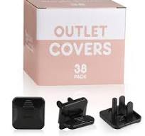 Outlet Covers Babepai 38-Pack Black Child Proof Electrical Protector Safety  Improved Baby Safety Plug Covers