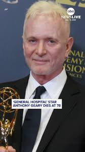 General Hospital" star Anthony Geary has died, his publicist confirmed to  KABC. He was 78. The soap opera star is known for playing Luke Spencer