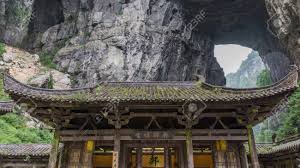 wulong sinkhole in chongqing of china