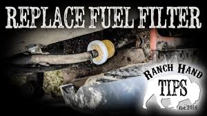 Husqvarna Riding Mower Change Fuel Filter Ranch Hand Tips Youtube