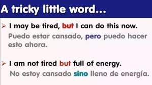 Pero Vs Sino In Spanish Learning Spanish Spanish Lessons Spanish Vocabulary