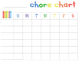 Free Printable Chore Charts For Toddlers Chore Chart For