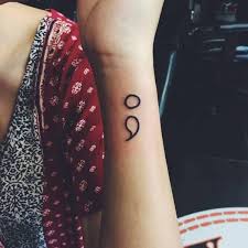 A semicolon represents a sentence the author could have ended, but chose not to. 150 Cute Semicolon Tattoo Designs 2019 1000 Tattoo Photo Eddnet