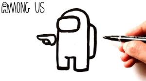 (step 12) draw a few. How To Draw A Among Us Easy Among Us Drawing Youtube
