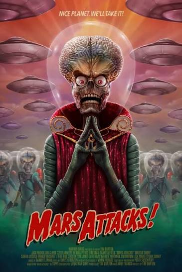 Mars Attacks - Poster - Red Planet Gallery - Paintings & Prints, Fantasy &  Mythology, Space Fiction, Aliens - ArtPal