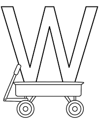 Here's a set of free printable alphabet letter images for you to download and print. Wagon Letter W Coloring Page Free Printable Coloring Pages For Kids
