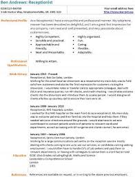 This is a low resolution preview, the downloaded document will be in hd in word format, compatible with libreoffice, openoffice and pdf. Receptionist Cv Example And Template Learnist Org