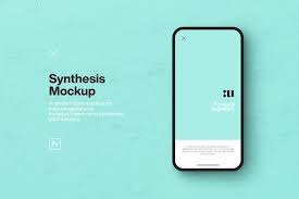 Free Synthesis Smartphone Mockup Free Design Resources Free Design Resources Free Mockup Mockup Design