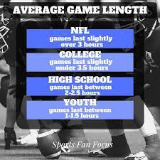 The length of the football pitch from goal to goal should be within. How Long Is A Football Game Sports Fan Focus