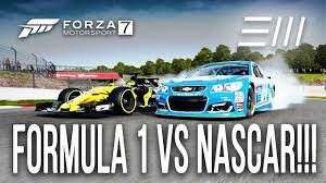 So, a formula 1 engine is much more complex than the one in your car. Chevrolet Nascar Vs Renault Formula 1 F1 Challenge Forza 7 Youtube
