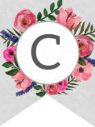 The letters have been designed with a textured style so that you can save a little ink. Floral Alphabet Banner Letters Free Printable Paper Trail Design