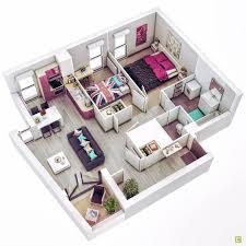 Design your room online free. 3d Model 3d House Plans Vr Ar Low Poly