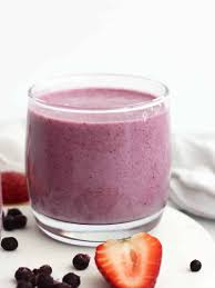 Wash ½ cup blueberries and 100 g strawberries. Strawberry Blueberry Smoothie Slow The Cook Down