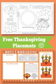 I used the pumpkins placemats for these little place settings, but i created 3 different designs total that you can use (download these free printable placemats at the end of this post). Free Printable Thanksgiving Placemats To Keep Kids Busy While You Cook