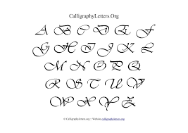 13 Best Photos Of Calligraphy Alphabet Chart Printable Pdf