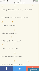 Tell Me Your Secrets And Ask Me Your Questions Oh Let S Go Back To The Start The Scientist Coldplay 1 4 Ukulele Songs Ukulele Tabs Songs Ukulele Music