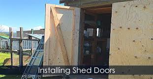 This episode teaches you how to install windows and doors into your frame. How To Install Shed Doors Tips Shed Doors Building A Shed Wooden Sheds