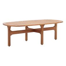 Suitable for indoor and outdoor use. Saratoga Outdoor Patio Premium Grade A Teak Wood Oval Coffee Table Contemporary Modern Furniture Modway