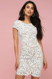 Right Sheer Right Now White Lace Bodycon Dress White Lace Bodycon Dress White Lace Bodycon Lace White Dress