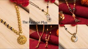 The mangalsutra has a big circular or oval pendant crafted with floral and beads motif hanging in a three or four string black beaded gold chain. Latest Gold Mangalsutra Designs 2019 Youtube