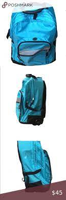 Turquoise L L Bean Deluxe Rolling Backpack Rolling Backpack Backpacks Turquoise