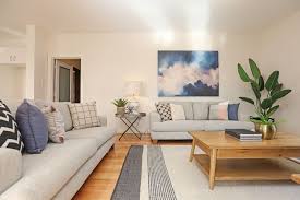 Lounge Room Living Room Contemporary Styling Large Sofa Cloud Artwork Neutral Colour Palette T Living Room Furniture Layout Lounge Room Styling Furniture