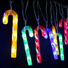 Neu Lichterkette Mit 12 Zuckerstangen Zuckerstangen 12 Cm Hoch Mit Je 4 Led Bunt Als Beleuchtung Fur Die Kinderparty Oder Lichterkette Led Baumbeleuchtung