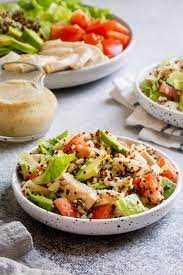 Chicken Quinoa Salad Sweet Savory Recipe Chicken Quinoa Salad Chicken Quinoa Healthy Salad Recipes