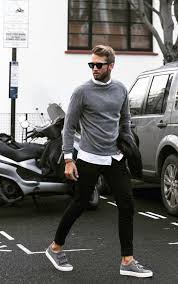 Black And White Fashion Style Men S Street Style Black White And Grey Casual Wear For Men Mens Outfits Smart Casual Style