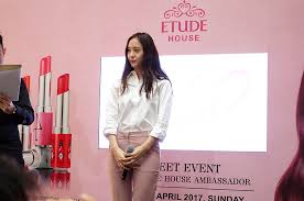 So many shades to choose from! F X S Krystal Not Attending Etude House S Flagship Store Opening In Sunway Pyramid Hype Malaysia