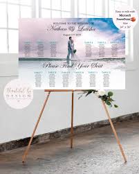 Photo Wedding Seating Chart Template Editable With