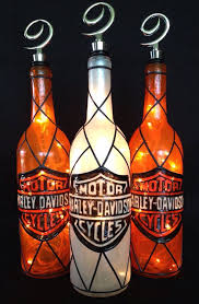 Harley Davidson Motor Cycles Wine Bottle Of By Bottleoflights 35 00 Harley Davidson Decor Harley Davidson Crafts Harley Davidson Wedding