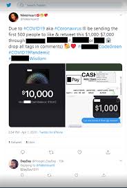 Are we not able to use cash card for online purchases? Covid 19 Phishing Update Money Flipping Schemes Promise Coronavirus Cash