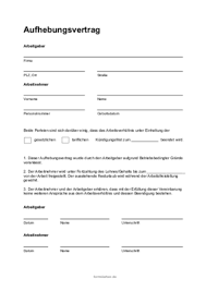Mündlich geschlossene aufhebungsverträge verstoßen gegen dieses schriftformerfordernis und lassen das arbeitsverhältnis fortbestehen. Aufhebungsvertrag Ohne Abfindung Word Word Vorlage Zum Herunterladen