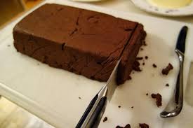 Both the salmon entree and the steak frittes were excellent as was the service. chocolate terrine. Milk And Blackberries Chocolate Terrine With Creme Anglaise And Pistachios