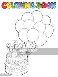 A blog sharing free printable clip art, posters and resources for classrooms, teachers and. Coloring Book With Birthday Cake 1 Clipart Image