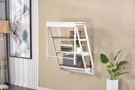 Wall Mounted Convertible Shelf Table In 2020 Shelves Space Saving Furniture Small Dining Table