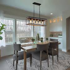 Shop birch lane for farmhouse & traditional kitchen islands & carts, in the comfort of your home. Fivess Lighting Rustic Farmhouse Kitchen Island Light Wood And Metal Linear Chandelier 5 Light Pendant Lighting Fixture For Kitchen Island Di