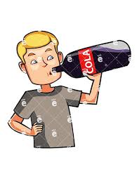 Man Drinking A Cola Drink Cartoon Vector Clipart Friendlystock In 2021 Cola Drinks Refreshing Summer Drinks Summer Drinks Alcohol