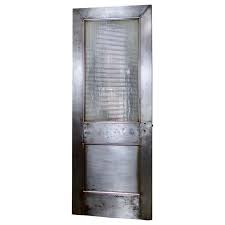 How doers get more done™ Steel Door With Original Ribbed Reeded Glass Panel Circa 1910 At 1stdibs